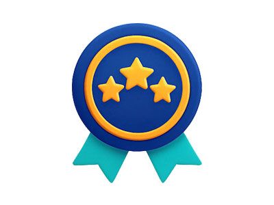 3star achievement ribbon Logo